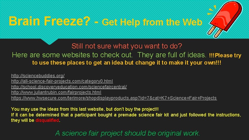 Brain Freeze? - Get Help from the Web Still not sure what you want