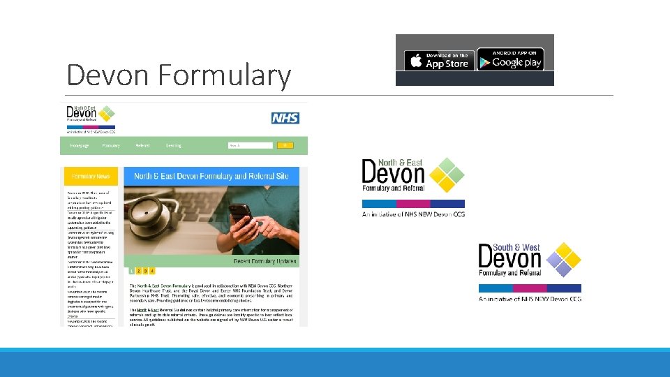 Devon Formulary Devon Formulary