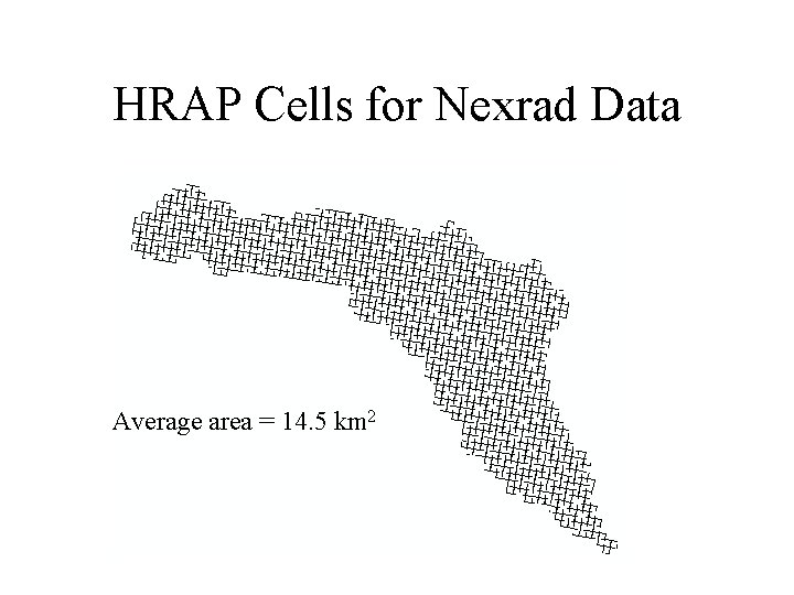 HRAP Cells for Nexrad Data Average area = 14. 5 km 2 