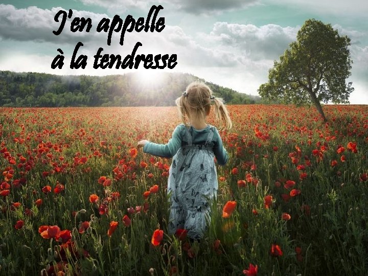 J'en appelle à la tendresse 