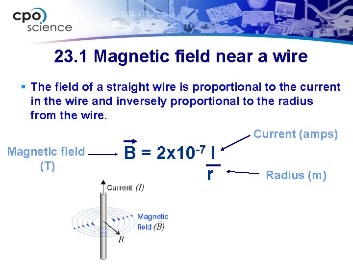 23. 1 Magnetic field near a wire § The field of a straight wire