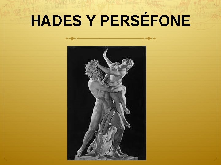 HADES Y PERSÉFONE 