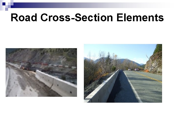 Road Cross-Section Elements 