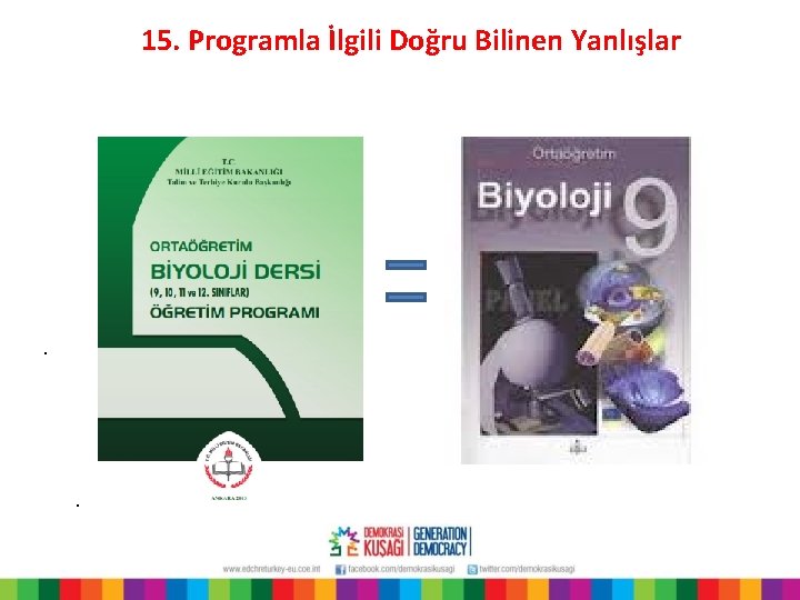 15. Programla İlgili Doğru Bilinen Yanlışlar . . 