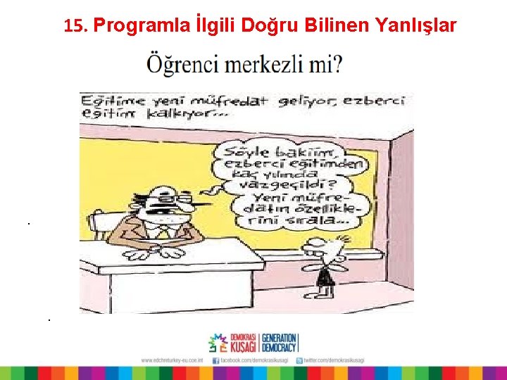 15. Programla İlgili Doğru Bilinen Yanlışlar . . 