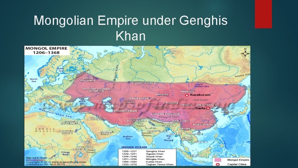 Mongolian Empire under Genghis Khan 