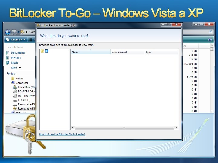 Bit. Locker To-Go – Windows Vista a XP 