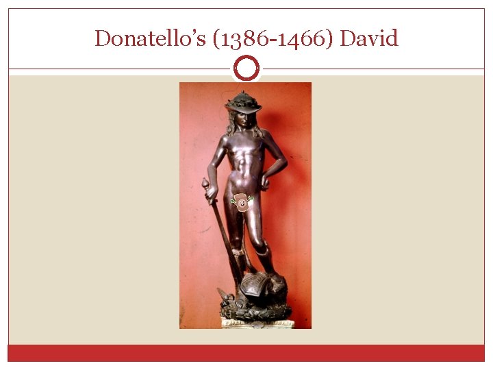 Donatello’s (1386 -1466) David 