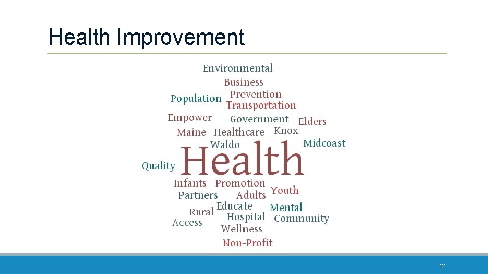 Health Improvement 12 