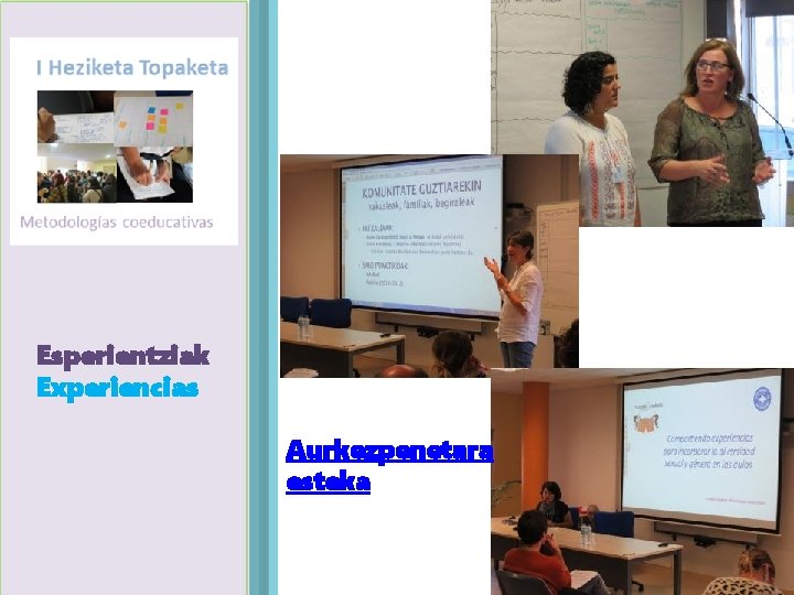 Esperientziak Agenda Experiencias Aurkezpenetara esteka 