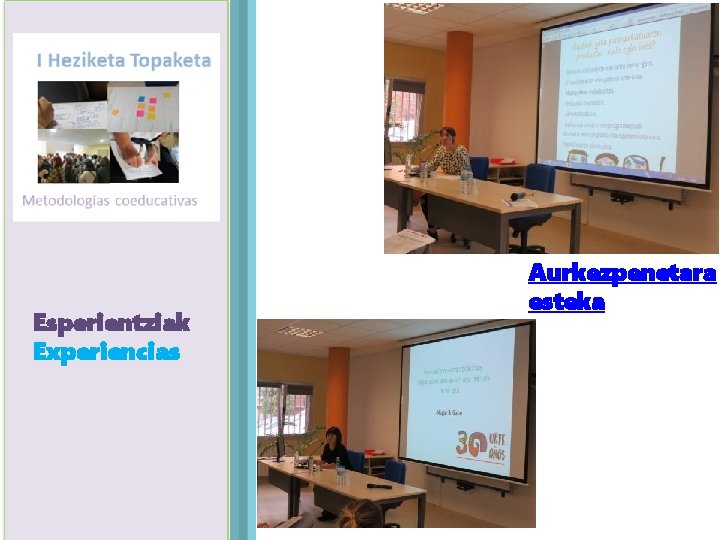 Esperientziak Agenda Experiencias Aurkezpenetara esteka 