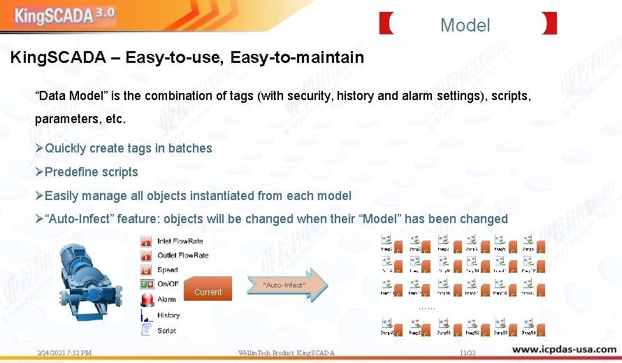Model King. SCADA – Easy-to-use, Easy-to-maintain “Data Model” is the combination of tags (with Model King. SCADA – Easy-to-use, Easy-to-maintain “Data Model” is the combination of tags (with