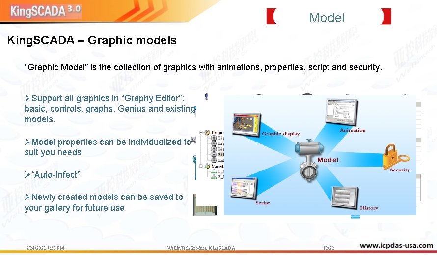 Model King. SCADA – Graphic models “Graphic Model” is the collection of graphics with Model King. SCADA – Graphic models “Graphic Model” is the collection of graphics with
