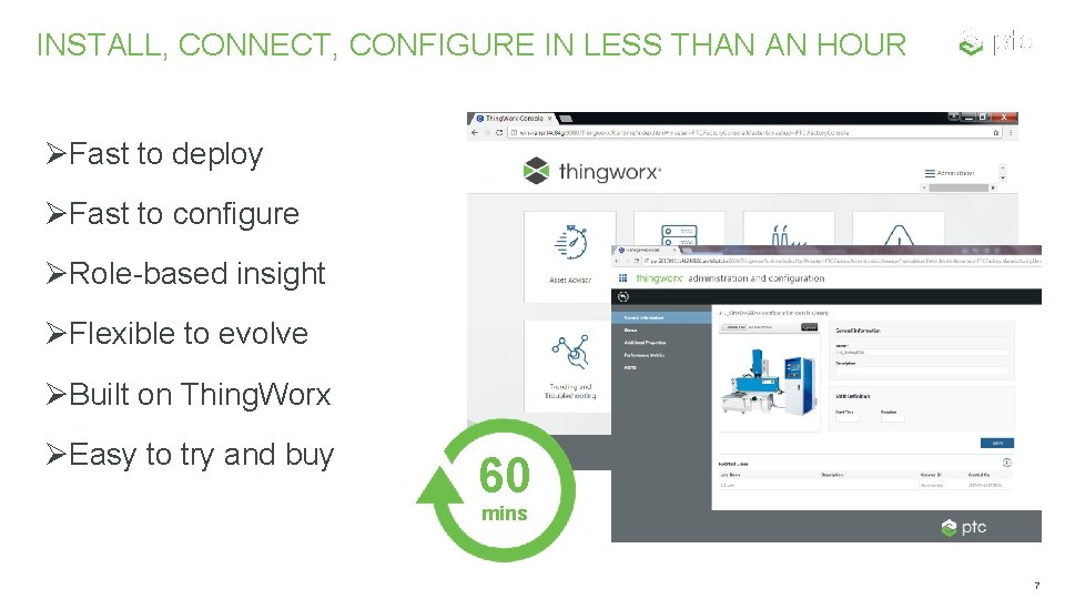 INSTALL, CONNECT, CONFIGURE IN LESS THAN AN HOUR ØFast to deploy ØFast to configure