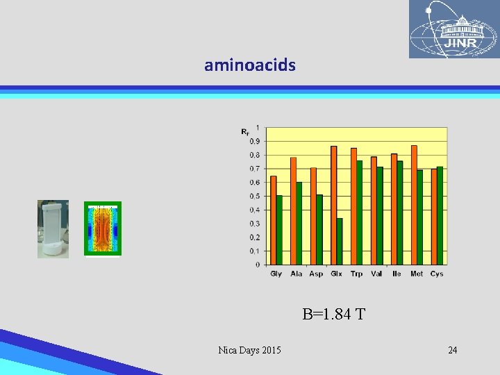 aminoacids B=1. 84 T Nica Days 2015 24 