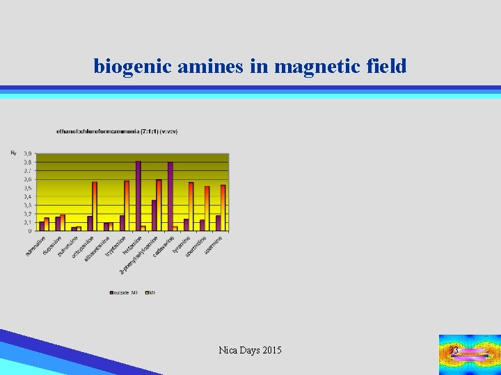 biogenic amines in magnetic field Nica Days 2015 33 