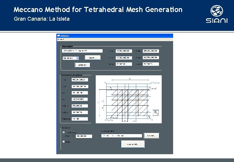 Meccano Method for Tetrahedral Mesh Generation Gran Canaria: La Isleta Meccano Method for Tetrahedral Mesh Generation Gran Canaria: La Isleta