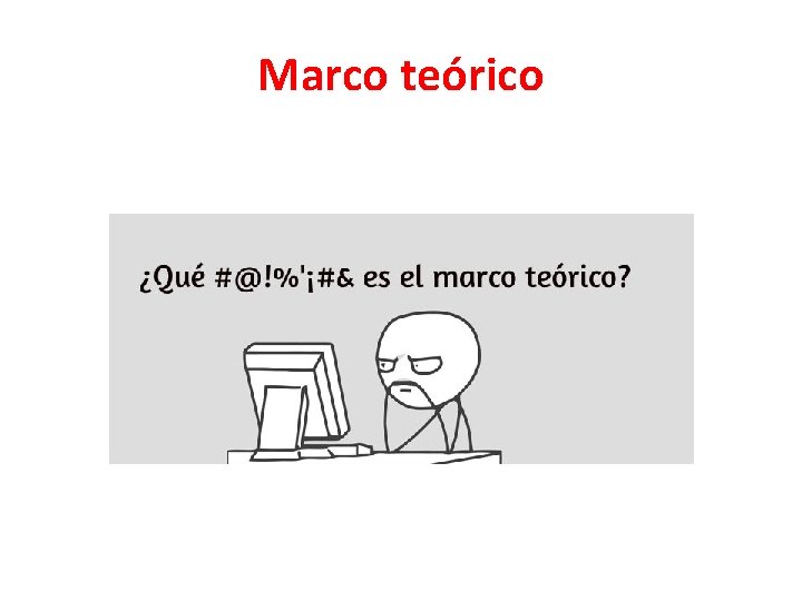 Marco teórico 