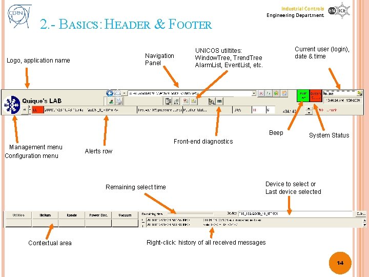 Industrial Controls Engineering Department 2. - BASICS: HEADER & FOOTER Navigation Panel Logo, application Industrial Controls Engineering Department 2. - BASICS: HEADER & FOOTER Navigation Panel Logo, application