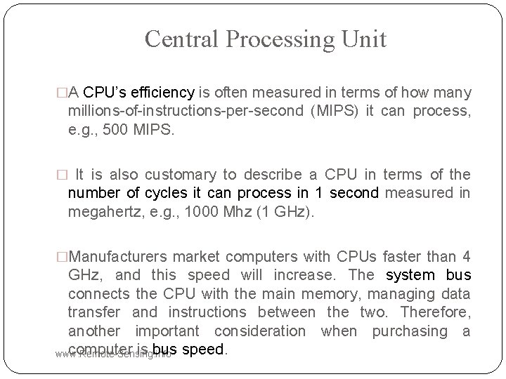 System Unit Processing Data Ch 3 Digital Image Processing Hardware and System