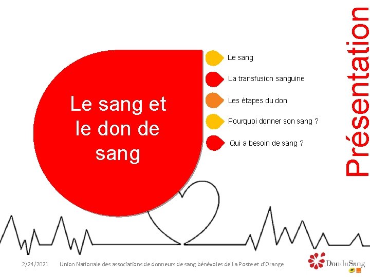 La transfusion sanguine Le sang et le don de sang 2/24/2021 Les étapes du