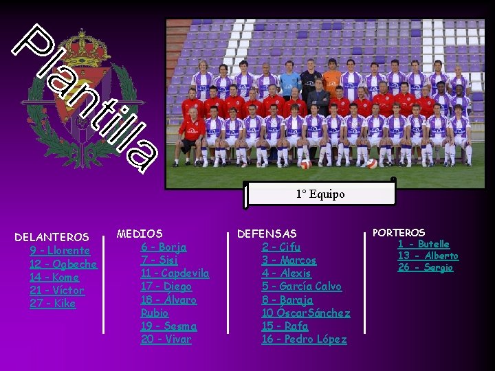 1º Equipo DELANTEROS 9 - Llorente 12 - Ogbeche 14 - Kome 21 - 1º Equipo DELANTEROS 9 - Llorente 12 - Ogbeche 14 - Kome 21 -