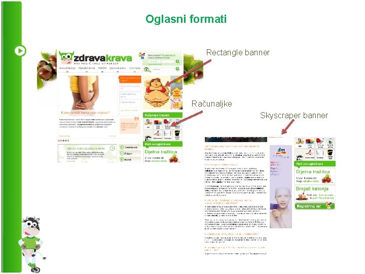 Oglasni formati Rectangle banner Računaljke Skyscraper banner 