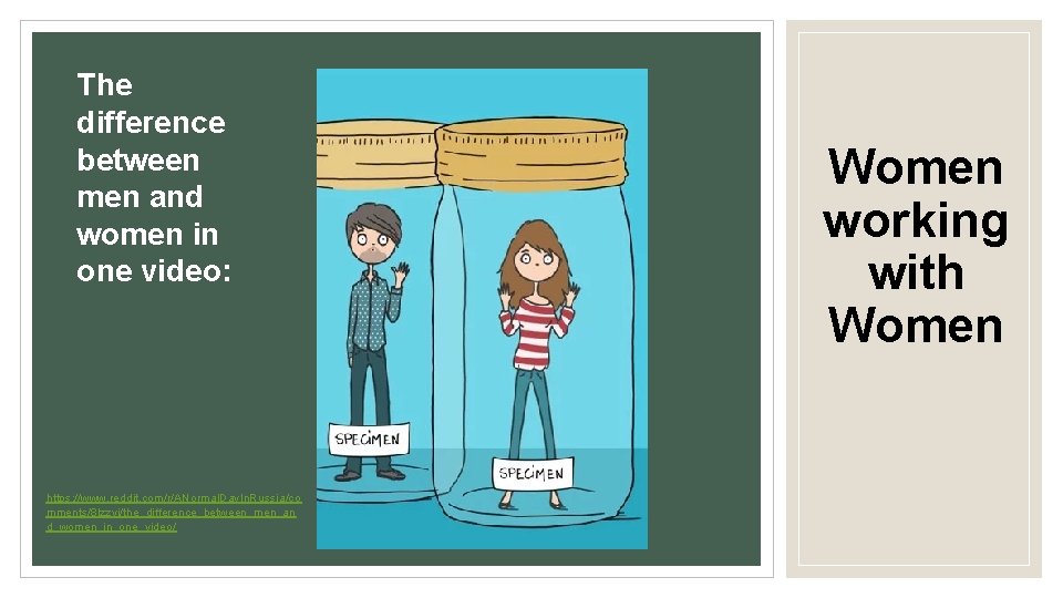 The difference between men and women in one video: https: //www. reddit. com/r/ANormal. Day. The difference between men and women in one video: https: //www. reddit. com/r/ANormal. Day.