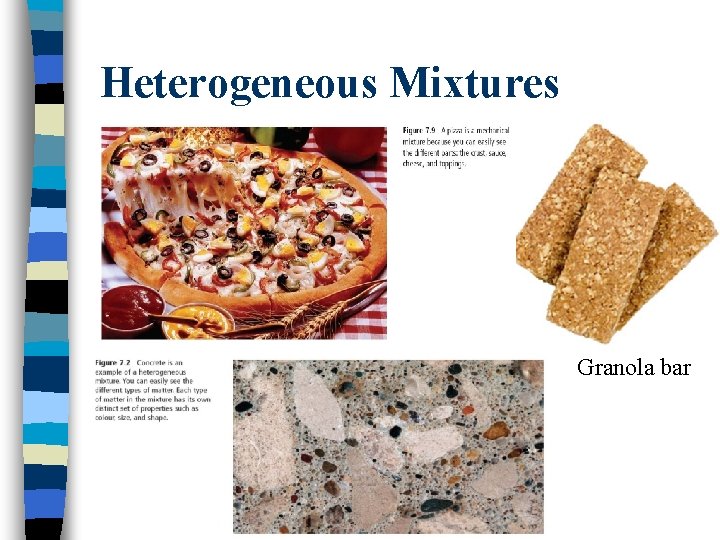 Heterogeneous Mixtures Granola bar 