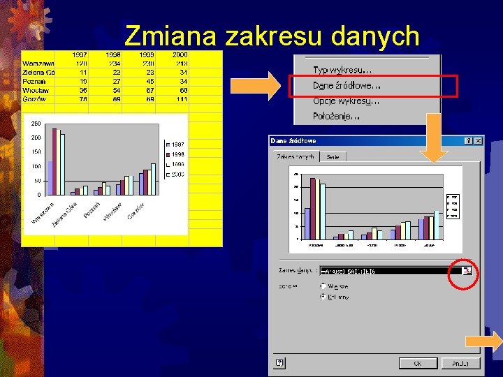 Zmiana zakresu danych 