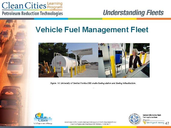 Vehicle Fuel Management Fleet Figure 14: University of Central Florida E 85 onsite fueling