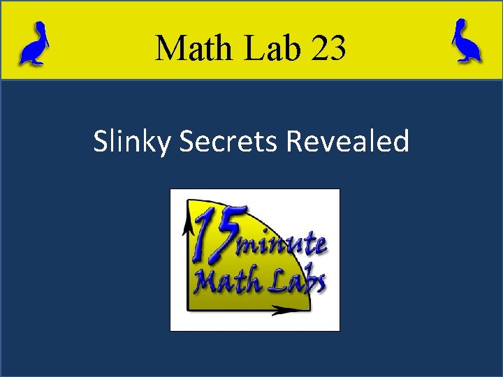 Math Lab 23 Slinky Secrets Revealed 