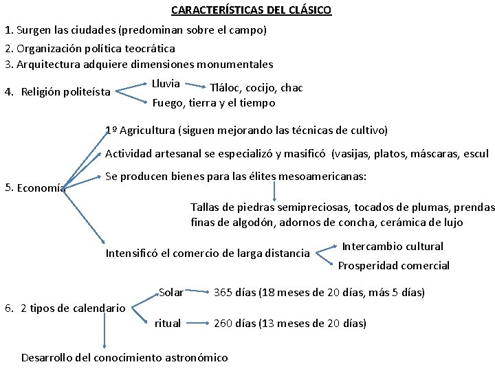 CARACTERÍSTICAS DEL CLÁSICO 1. Surgen las ciudades (predominan sobre el campo) 2. Organización política CARACTERÍSTICAS DEL CLÁSICO 1. Surgen las ciudades (predominan sobre el campo) 2. Organización política