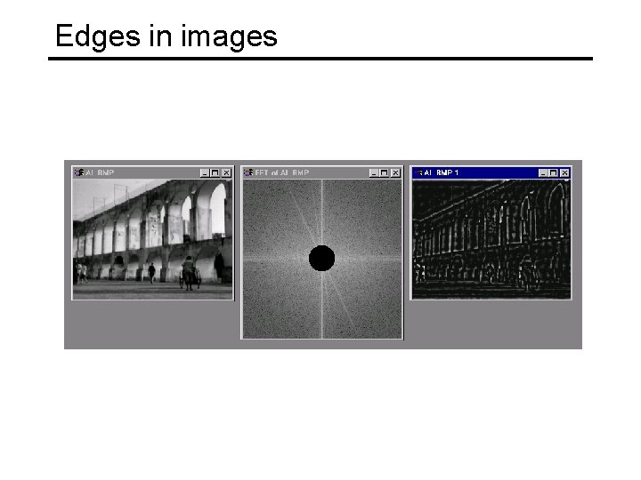 Edges in images 