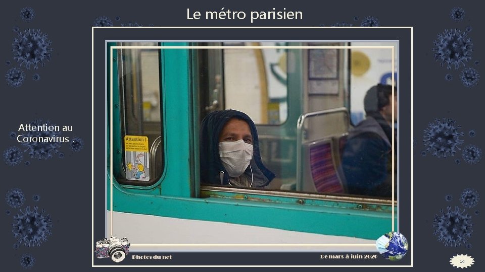 Le métro parisien Attention au Coronavirus ! 14 