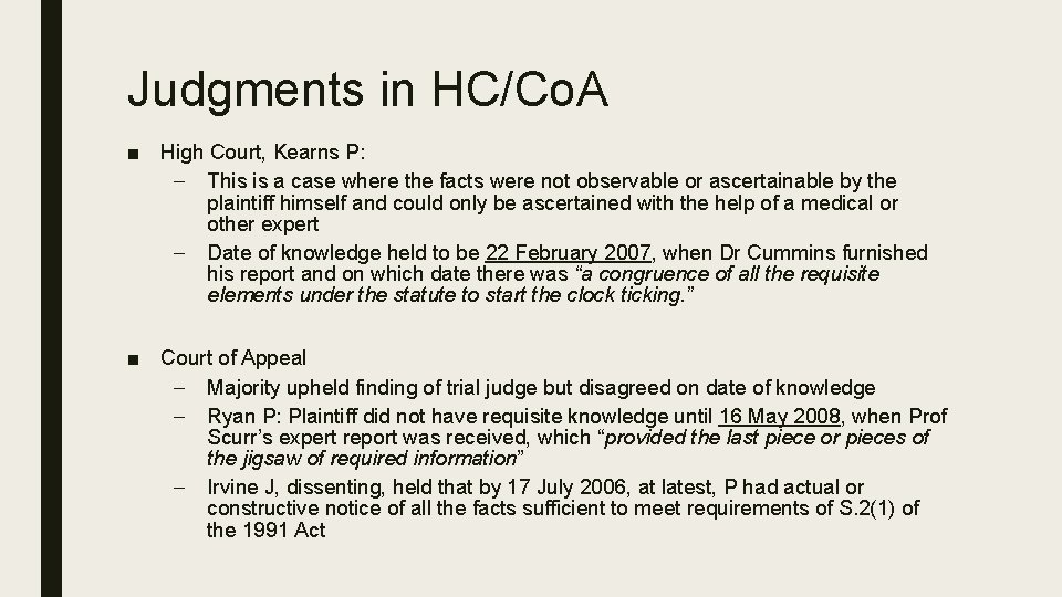 Judgments in HC/Co. A ■ High Court, Kearns P: – This is a case