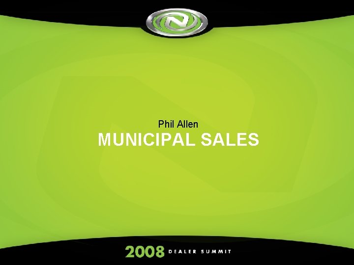 Phil Allen MUNICIPAL SALES 