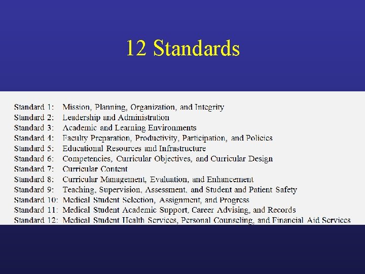 12 Standards 