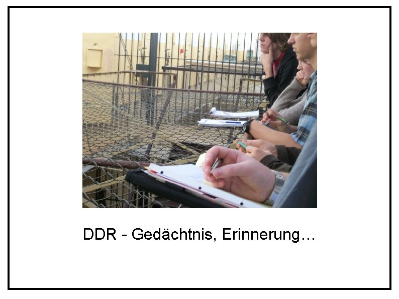 DDR - Gedächtnis, Erinnerung… 