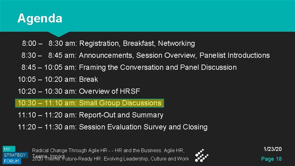 Agenda 8: 00 – 8: 30 am: Registration, Breakfast, Networking 8: 30 – 8: Agenda 8: 00 – 8: 30 am: Registration, Breakfast, Networking 8: 30 – 8: