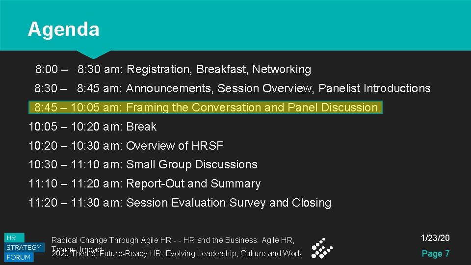 Agenda 8: 00 – 8: 30 am: Registration, Breakfast, Networking 8: 30 – 8: Agenda 8: 00 – 8: 30 am: Registration, Breakfast, Networking 8: 30 – 8: