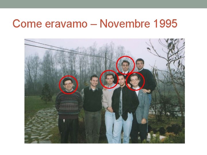 Come eravamo – Novembre 1995 