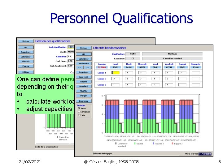 Personnel Qualifications One can define personnel categories depending on their qualification to work on