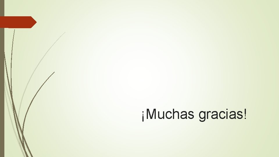 ¡Muchas gracias! 