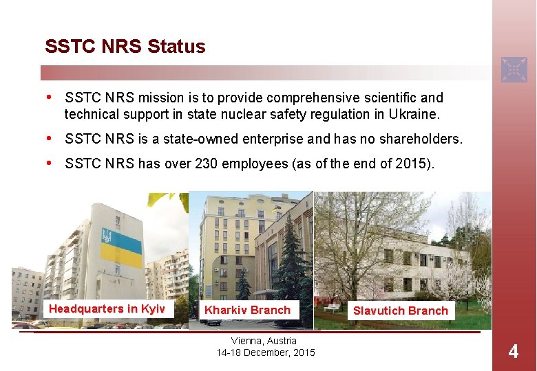 SSTC NRS Status • SSTC NRS mission is to provide comprehensive scientific and technical