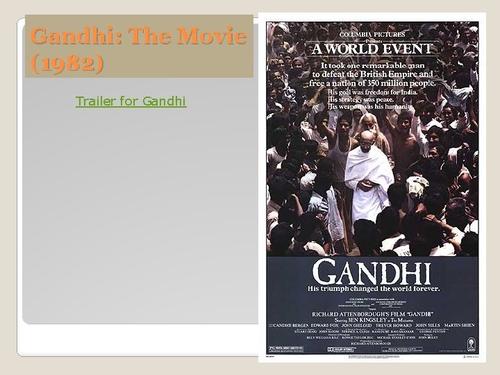 Gandhi: The Movie (1982) Trailer for Gandhi 