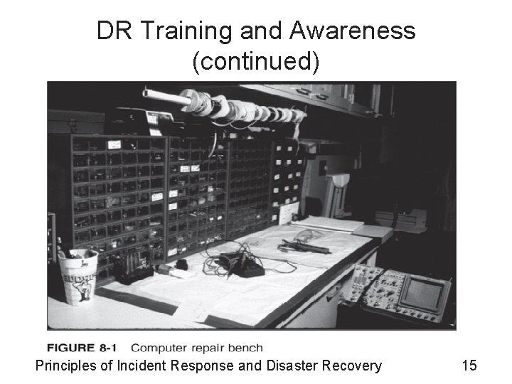 DR Training and Awareness (continued) Principles of Incident Response and Disaster Recovery 15 