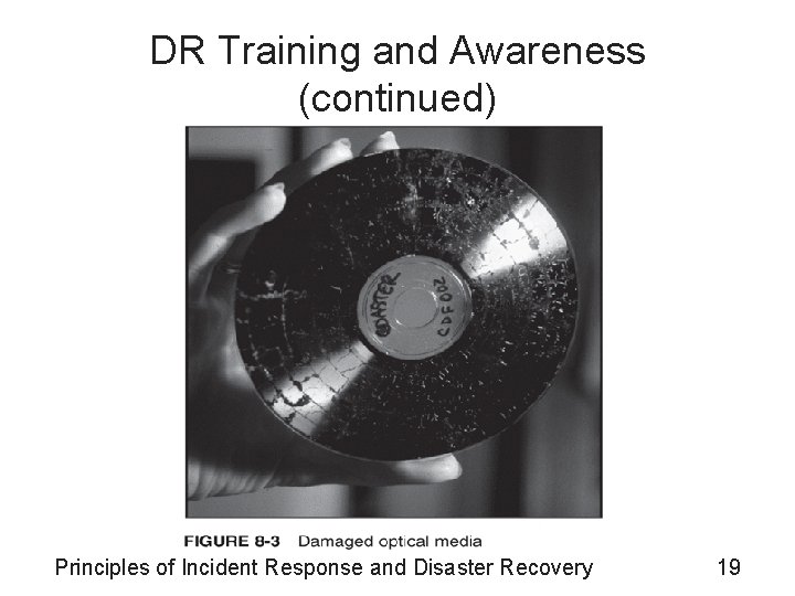 DR Training and Awareness (continued) Principles of Incident Response and Disaster Recovery 19 