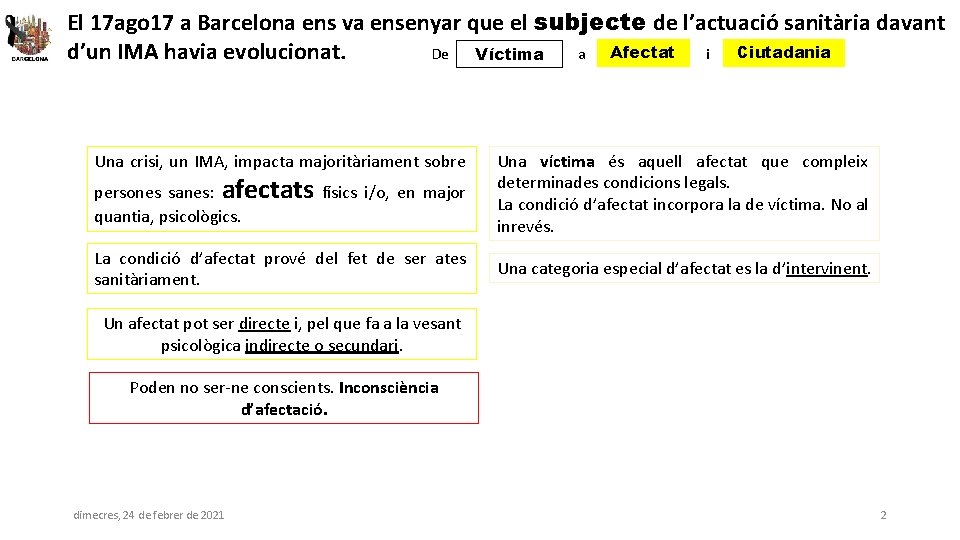 El 17 ago 17 a Barcelona ens va ensenyar que el subjecte de l’actuació