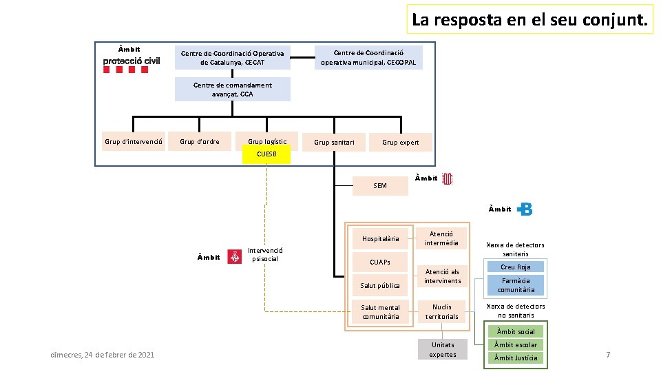 La resposta en el seu conjunt. Àmbit Centre de Coordinació Operativa de Catalunya, CECAT